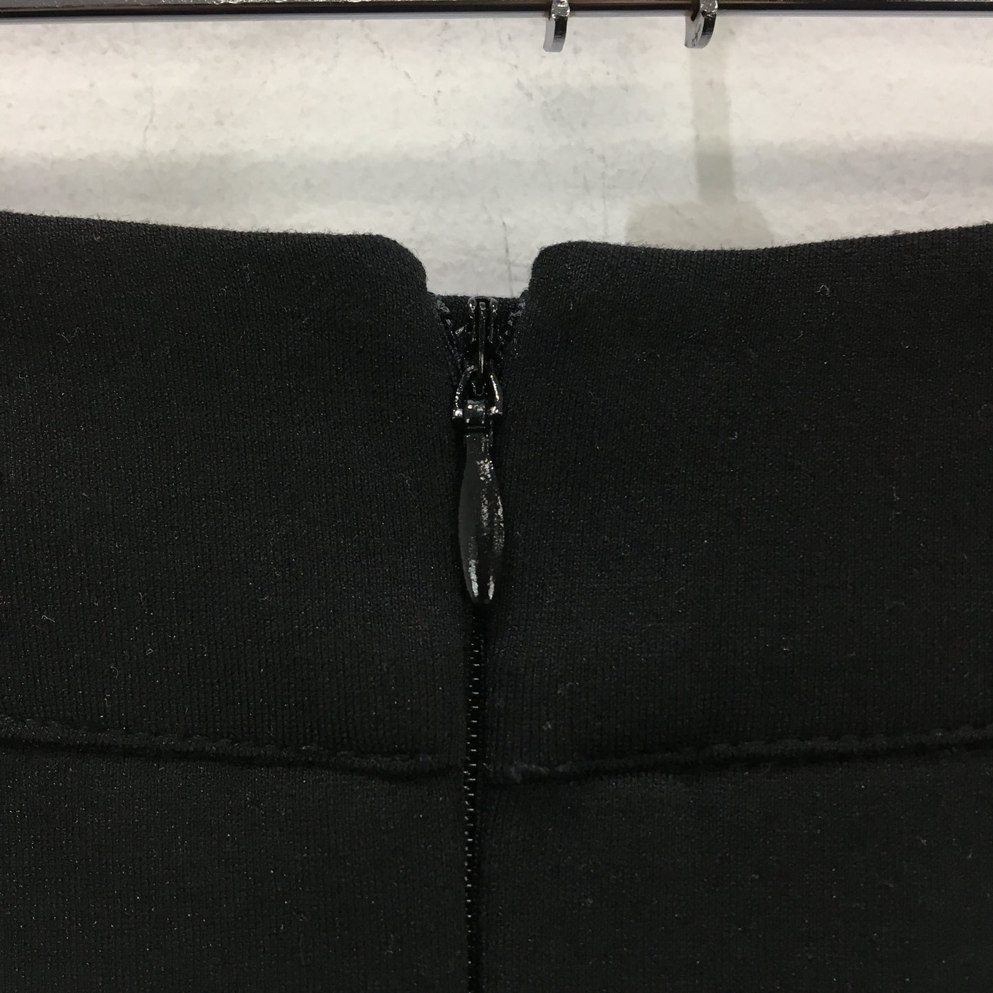Myer Basque Sample Black Thigh Split Stretch Panelled Long Skirt Size 10 NEW