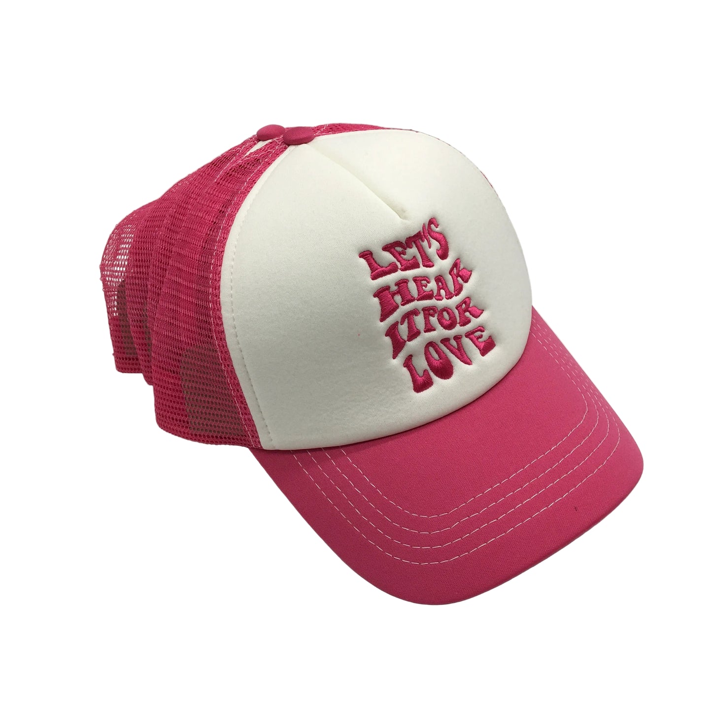 Cotton On Body 'Lets Hear It For Love' Pink Torquay Trucker Cap OSFM NEW