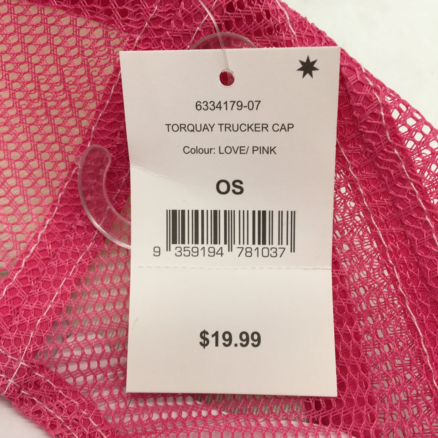 Cotton On Body 'Lets Hear It For Love' Pink Torquay Trucker Cap OSFM NEW