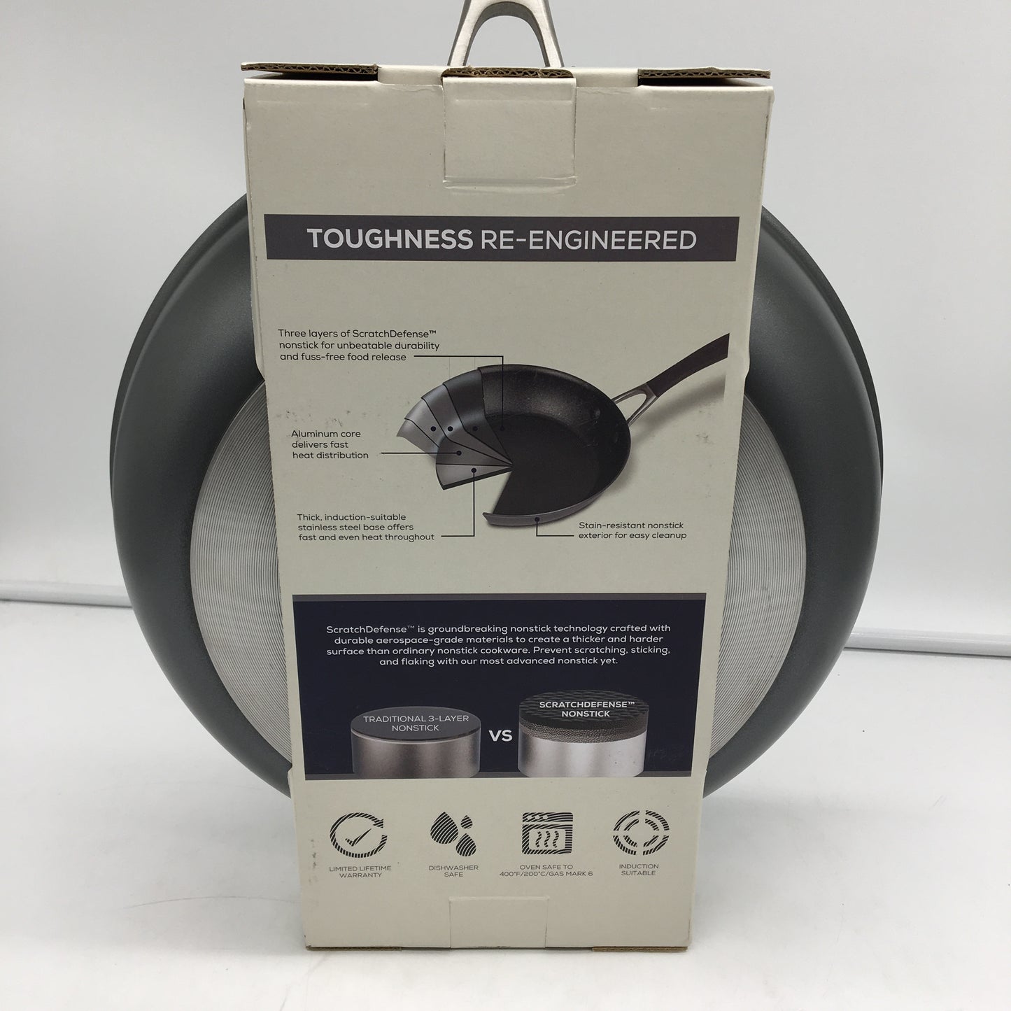 Circulon ScratchDefense A1 Series 12 Inch Nonstick Skillet Frying Pan NEW
