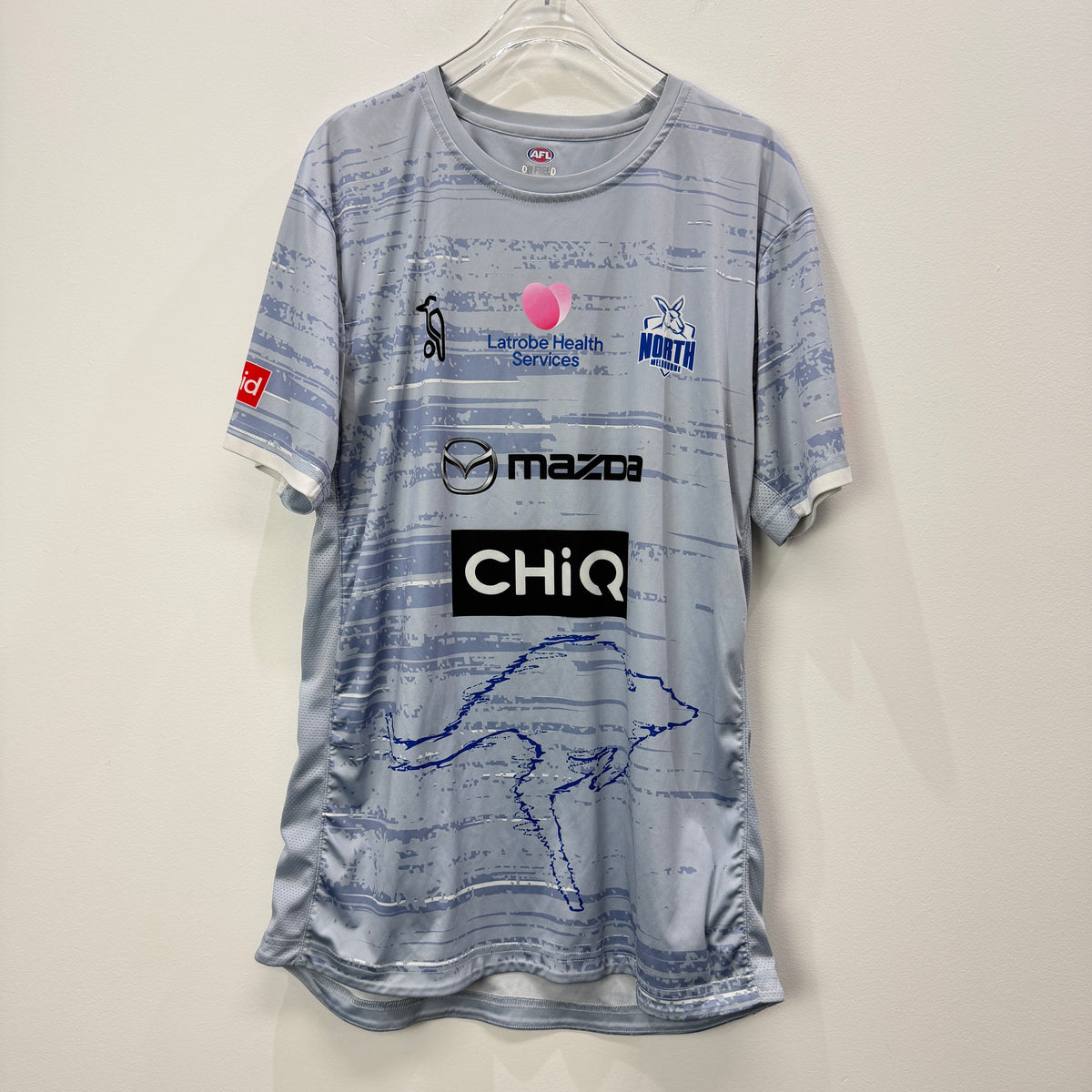 AFL North Melbourne Kangaroos Soft Jersey T-Shirt Sz L – Vinnies Recent Donation