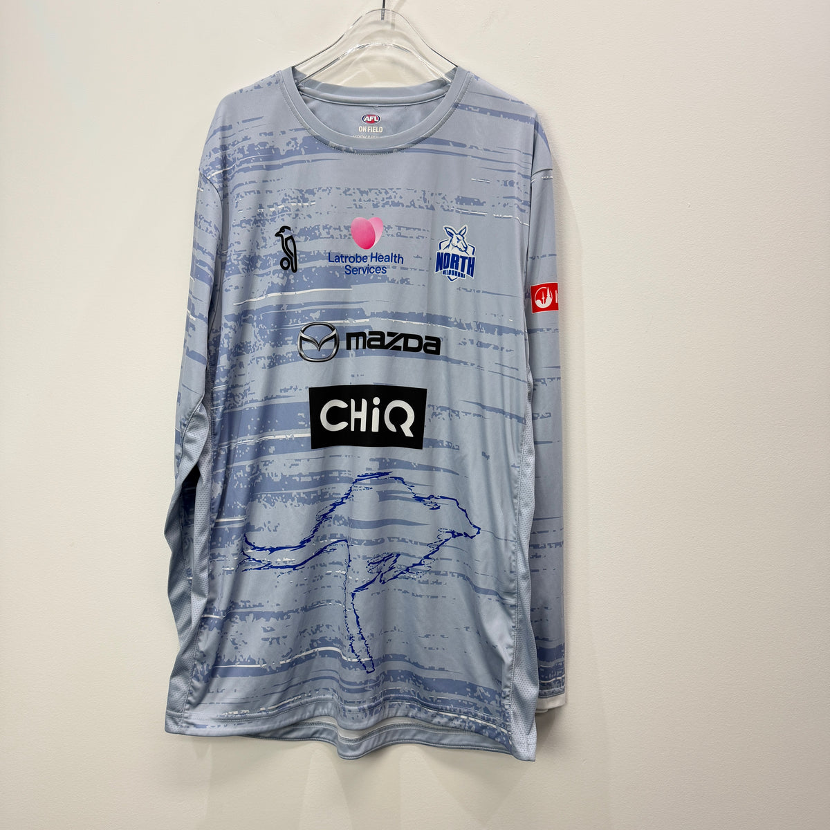 AFL North Melbourne Kangaroos Long Sleeve Jersey XL – Vinnies Recent Donation