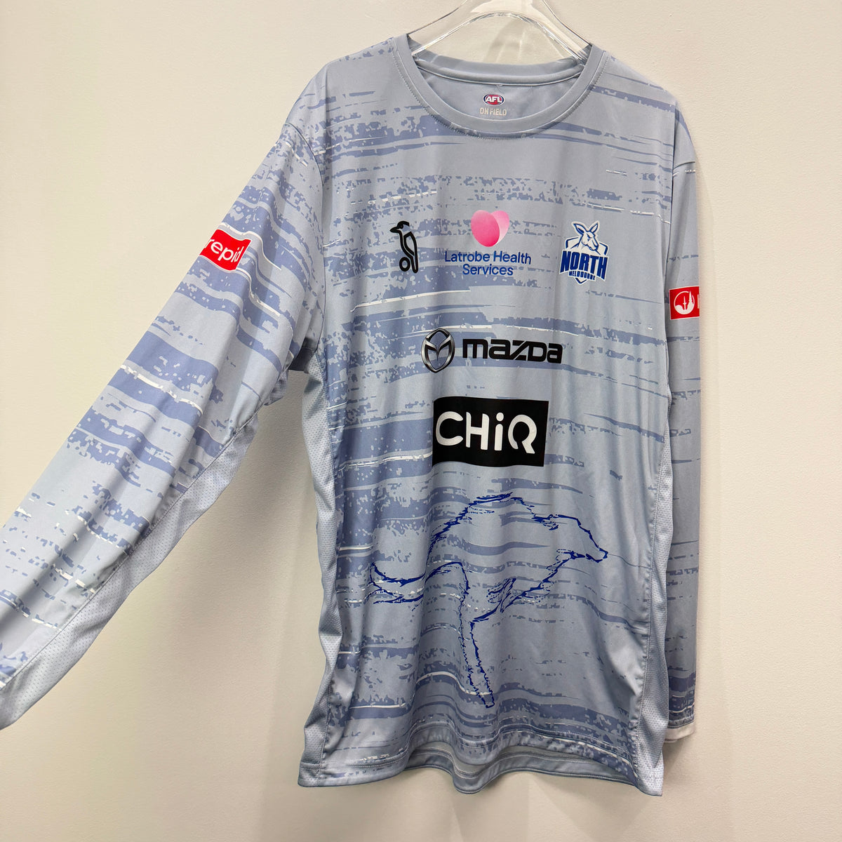 AFL North Melbourne Kangaroos Long Sleeve Jersey XL – Vinnies Recent Donation