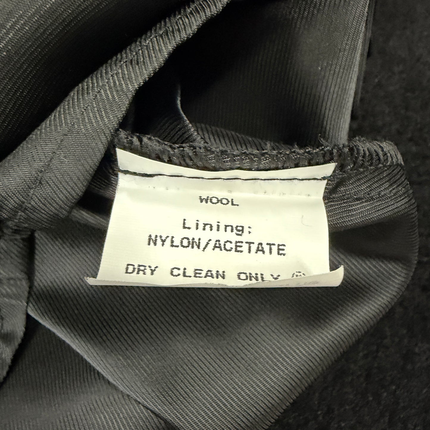 Comma Womens Large Collared Wool Jacket Black Coat Size 4