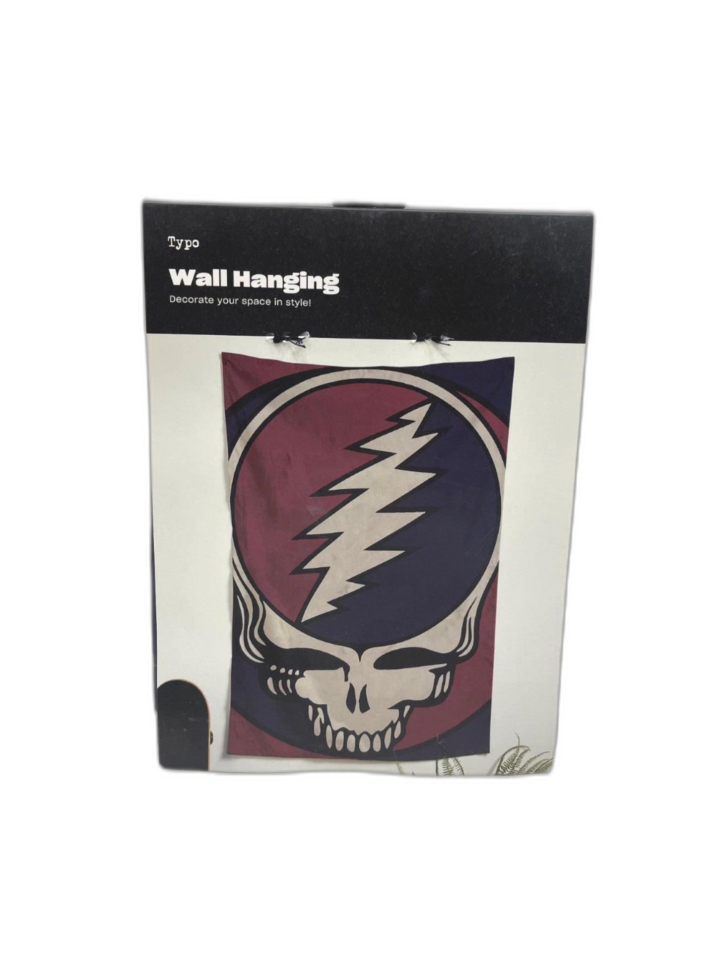 Typo 'Grateful Dead' Skull Fabric Wall Hanging 125X85Cm *Faulty NEW