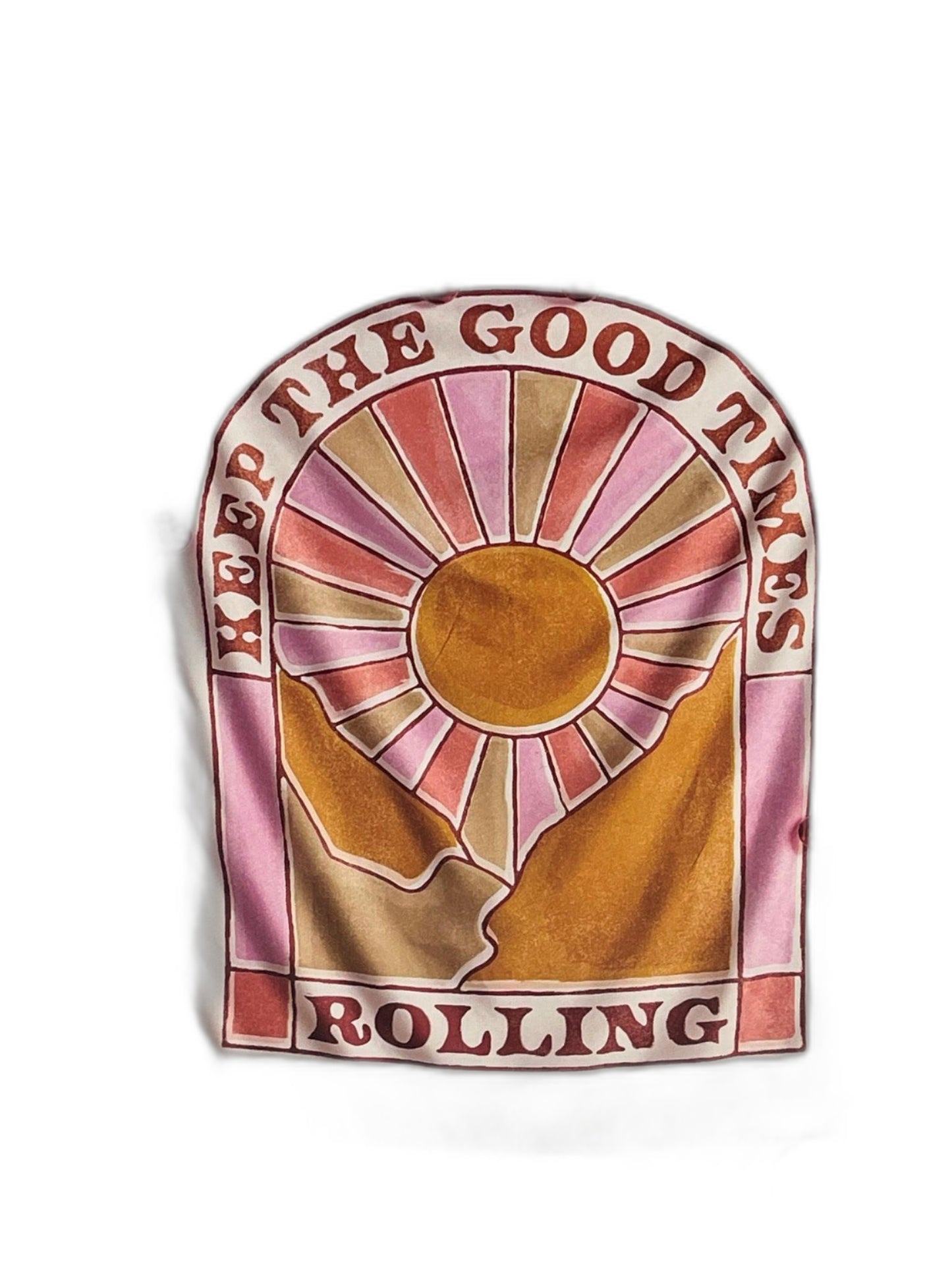 Typo 'Good Times Rolling' Fabric Wall Hanging 125X85Cm *Faulty NEW