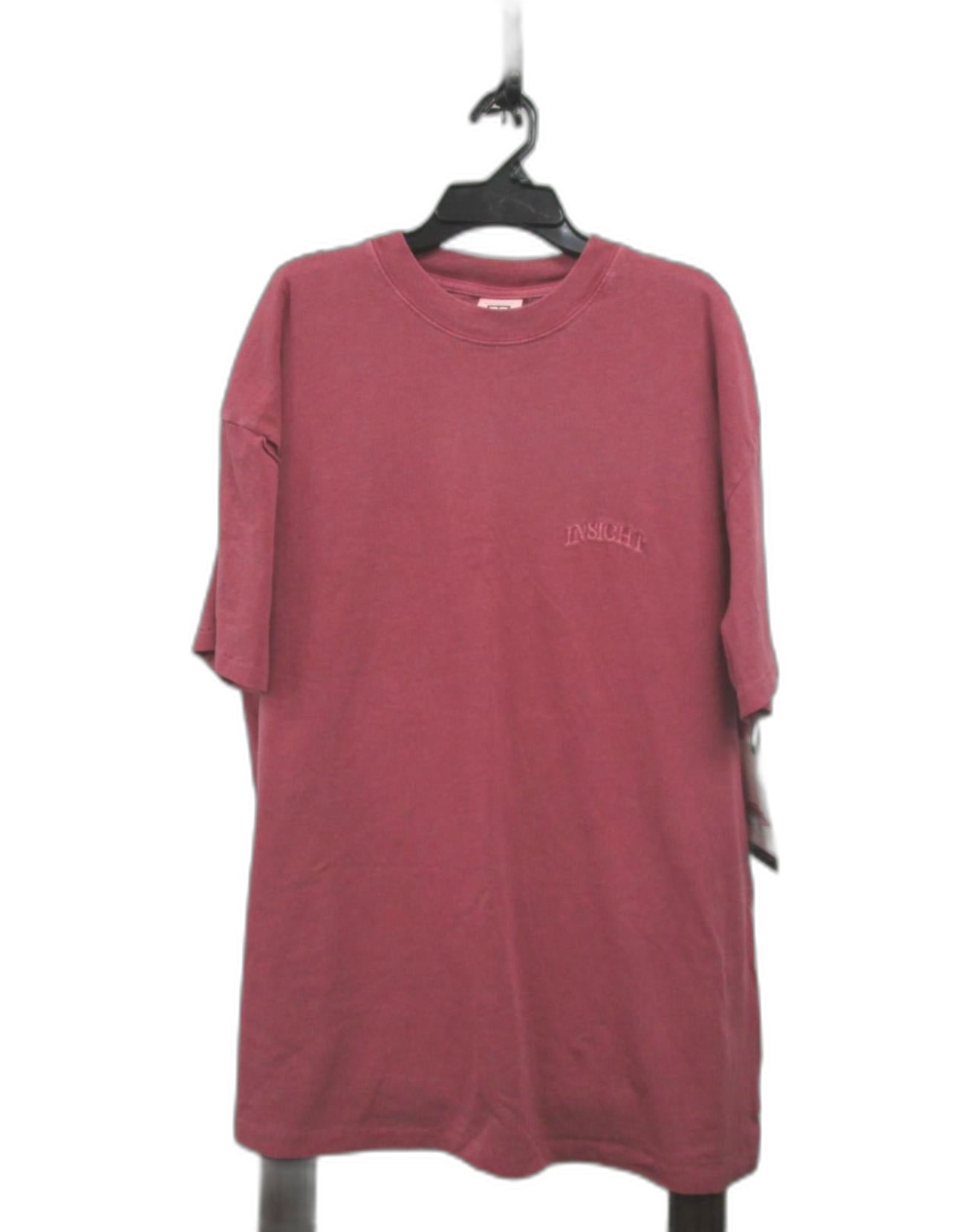 Insight Faded Maroon Outlier Short Sleeve Blush Tee Men'S Size S NEW