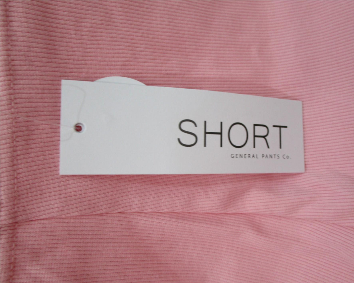 General Pants Co. Pink Ribbed Hot Shorts Ladies Size M NEW