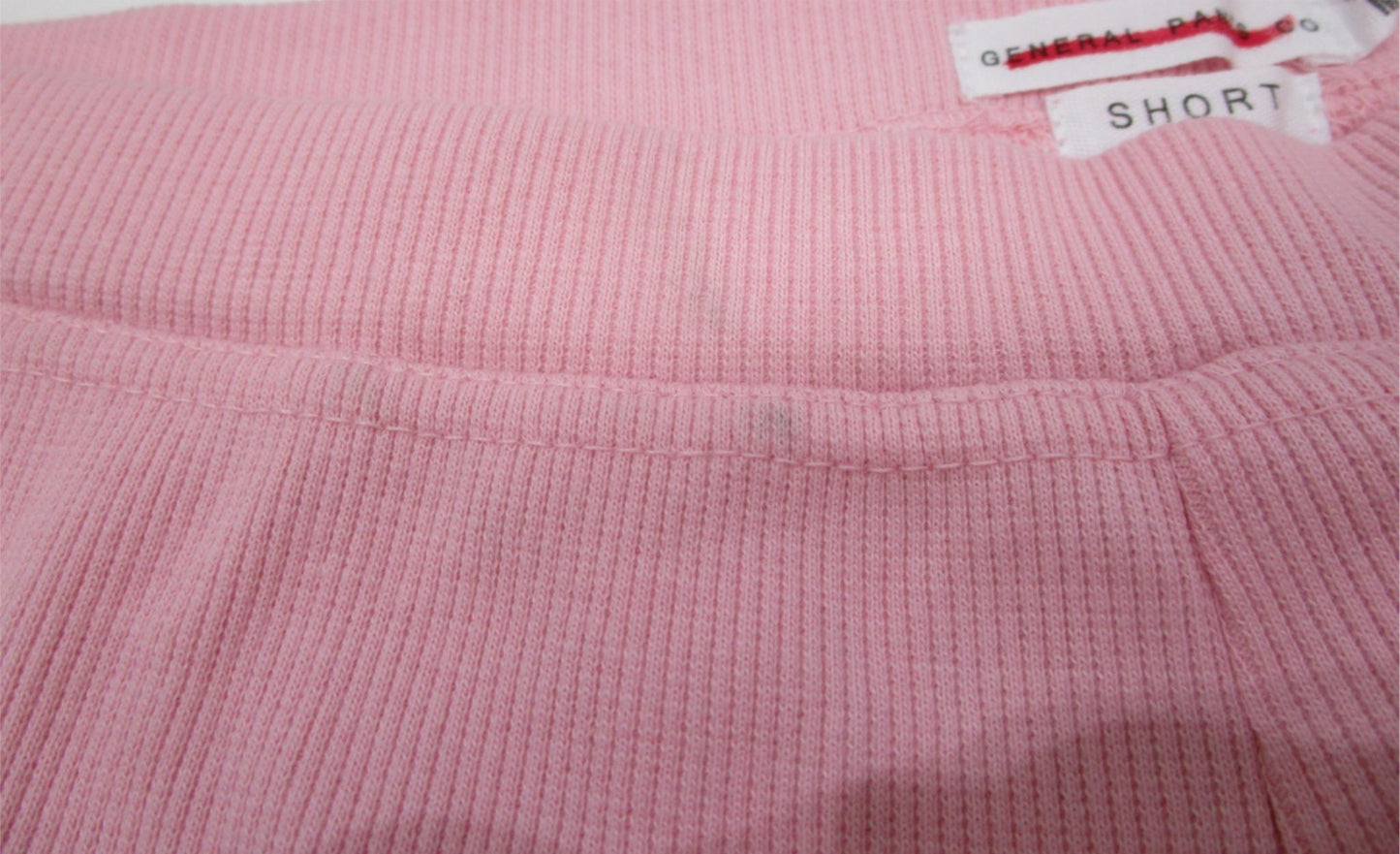 General Pants Co. Pink Ribbed Hot Shorts Ladies Size M NEW