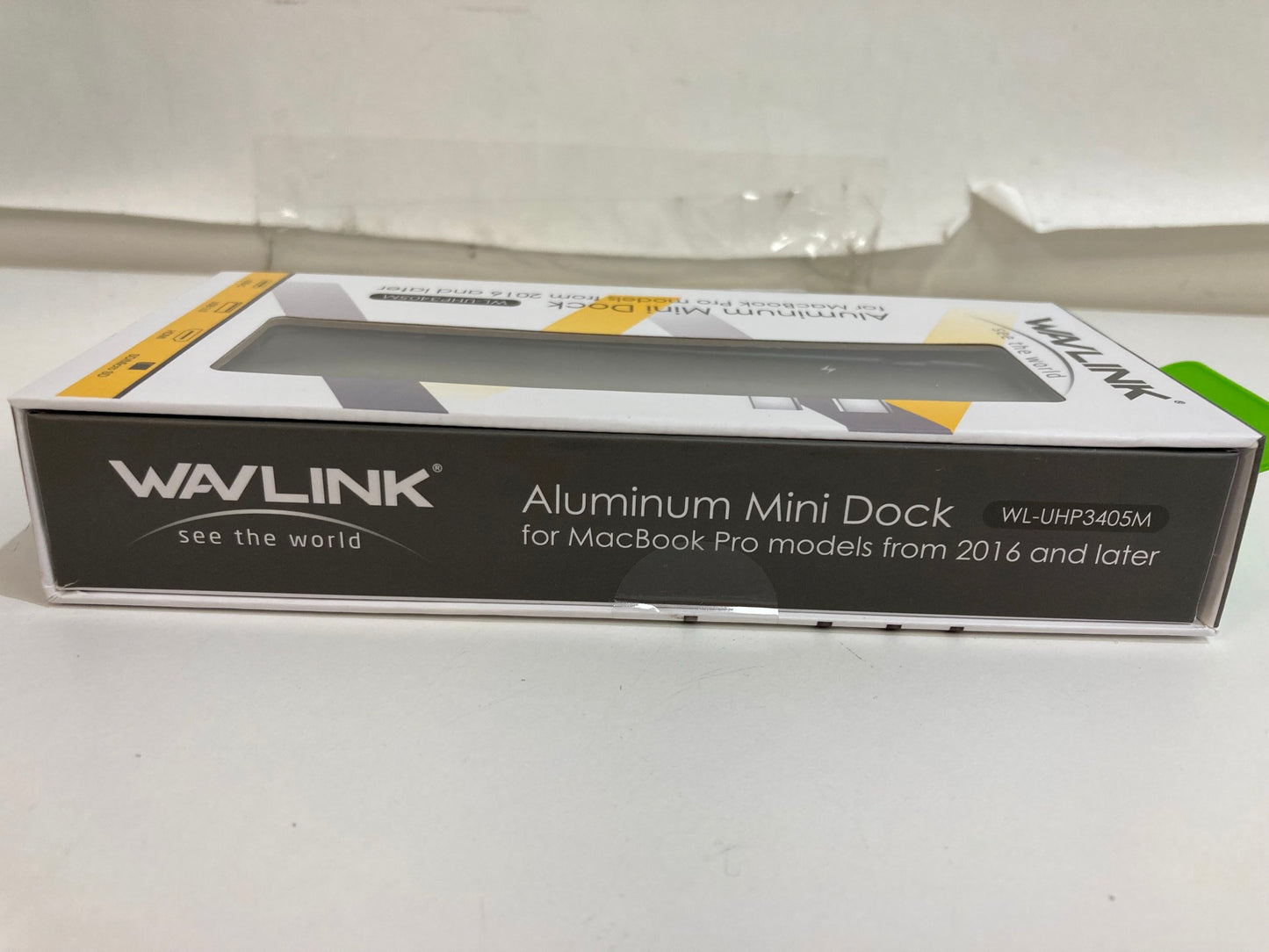 Wavlink Aluminum Mini Dock For Macbook Pro 2016+ Usb-C 3.0 Hub Black NEW