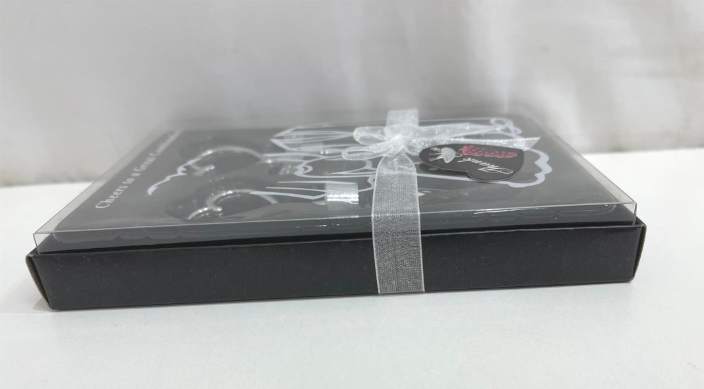 Wedding Bottle Stopper & Corkscrew Gift Box Set-Great Thankyou Gift Rp$25 NEW