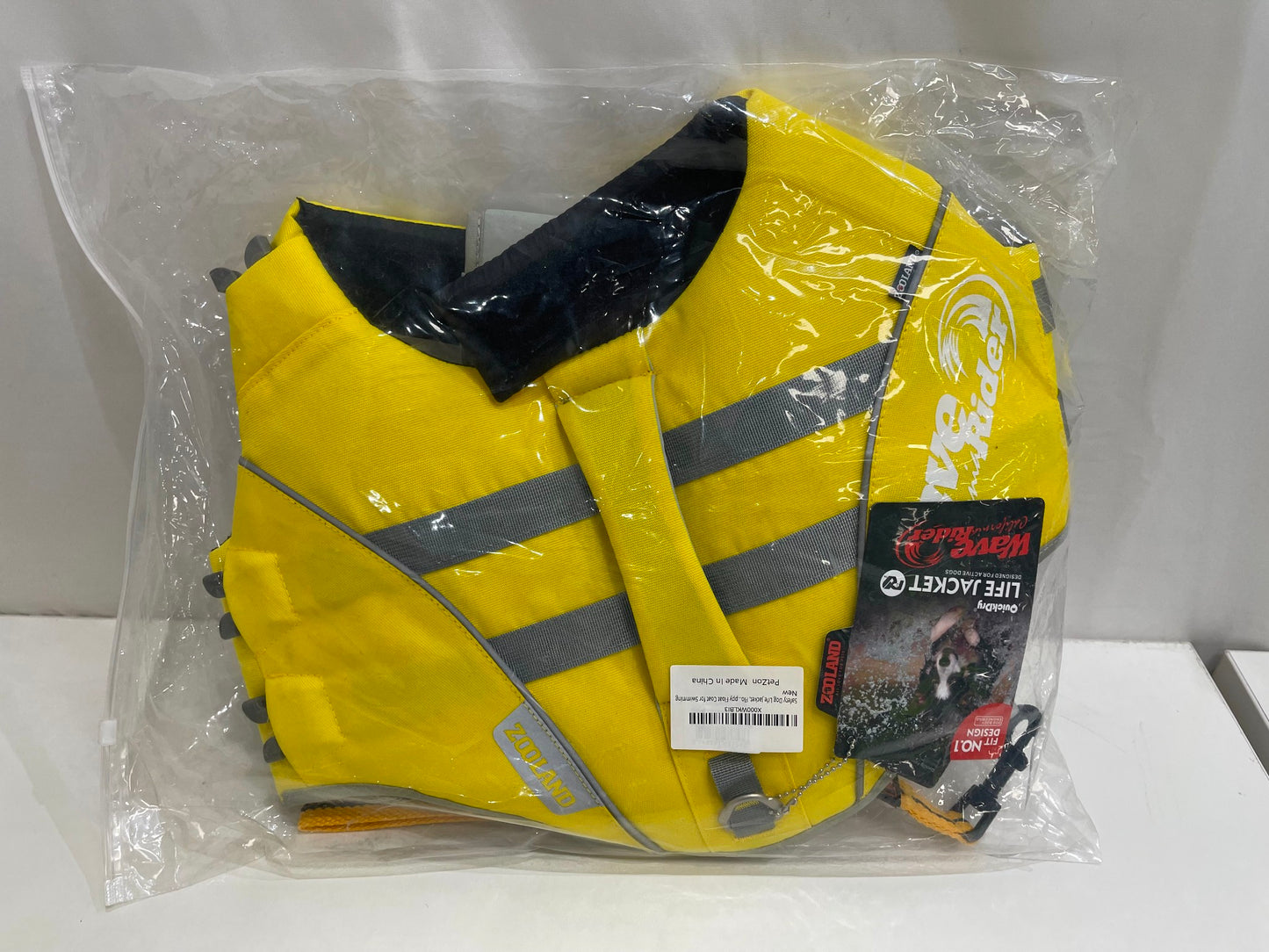 Zooland Wave Rider Dog Safety Swimming Life Vest W/ Leash Dog Size M NEW