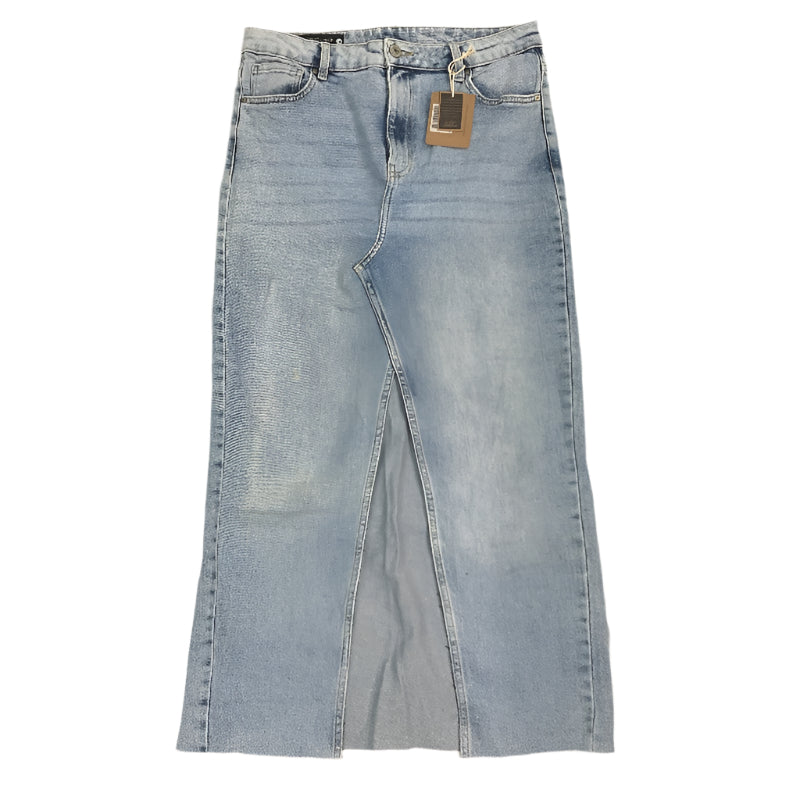 re-UP Handcrafted Upcycled Fabrics Wash Denim Ramona Skirt Size 16 Blue - Durable Lightweight Design reWORKED