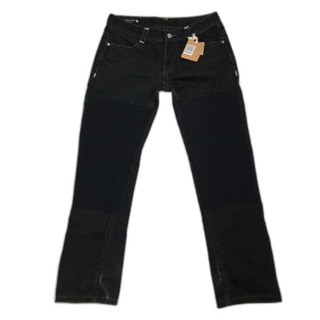 re-UP Handcrafted Upcycled Fabrics Alex Patch Black Jeans Size 32 Black - Denim Durable Fast Shipping reWORKED