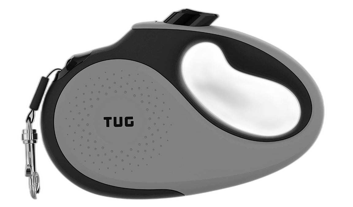 Tug 360 Degree Retractable Dog Lead Dogs Up To 15Kg 5M Grey/Black Rp$30 NEW