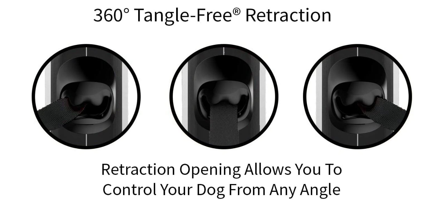 Tug 360 Degree Retractable Dog Lead Dogs Up To 15Kg 5M Grey/Black Rp$30 NEW