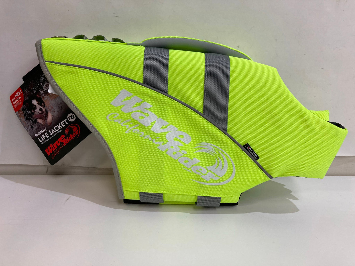 Zooland R9 Wave Rider Safety Swimming Life Vest W/Leash Dog Sz L Neon Rp$79 NEW