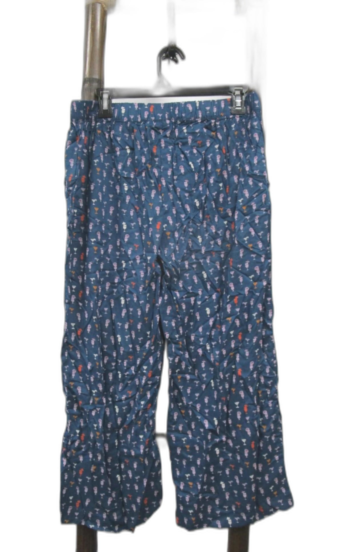 Weirdfish Blue Tresco Eco Viscose Cropped Trousers Ladies Size 12 NEW