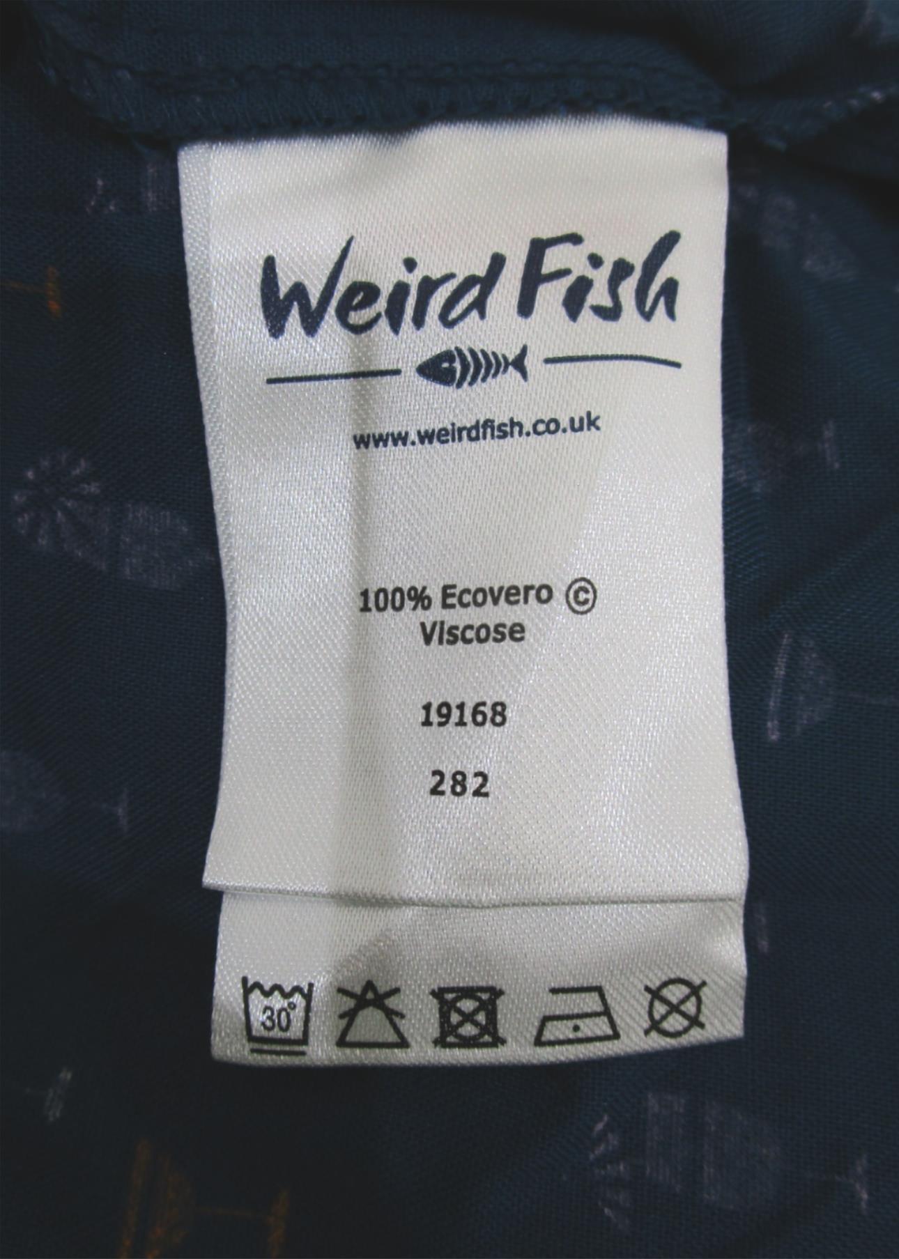 Weirdfish Blue Tresco Eco Viscose Cropped Trousers Ladies Size 12 NEW