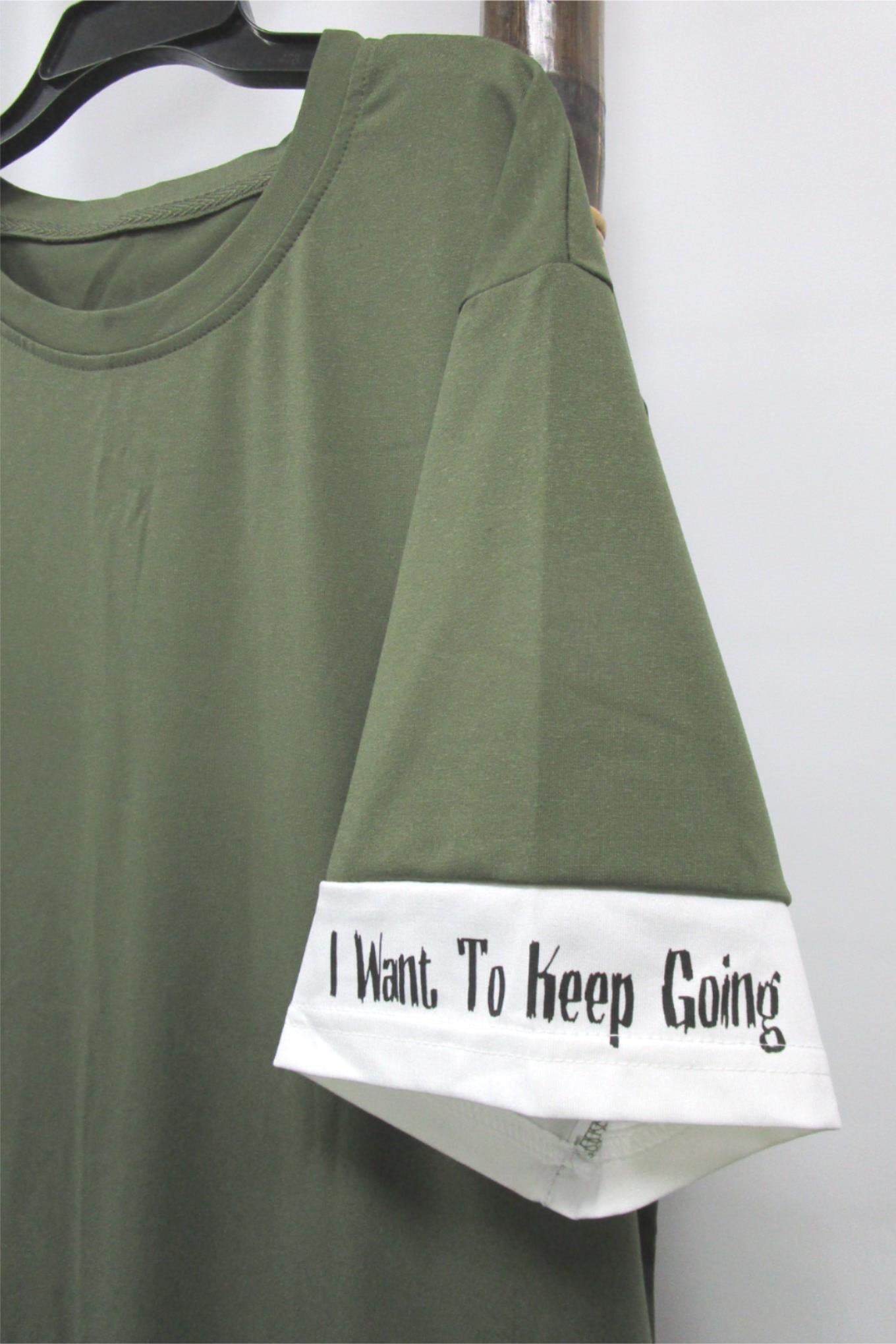 Shein Crew Neck Olive Green Short Sleeve Logo Casual Tee Mens Sz Xl NEW