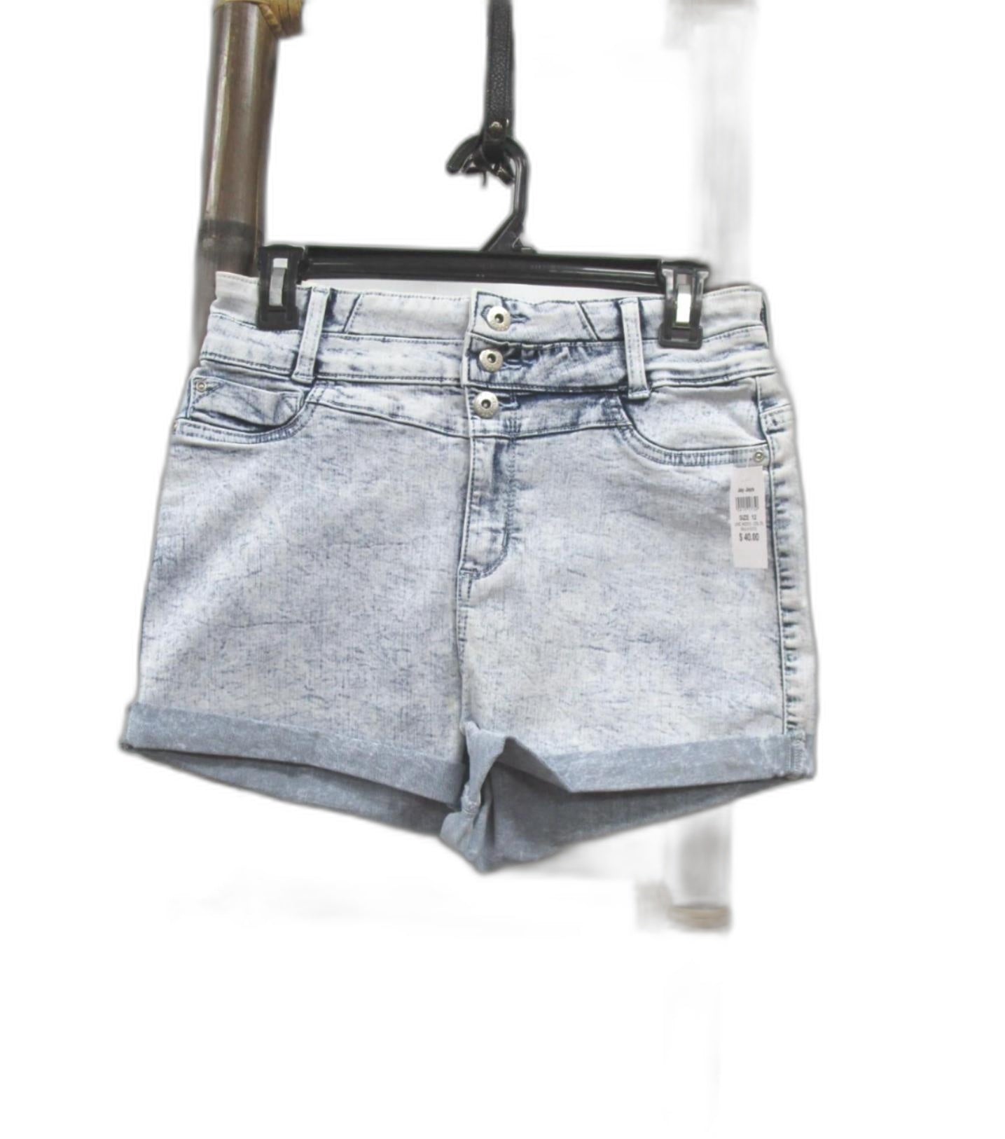 Jay Jays Blue 3 Button High Rise Mia Denim Short Ladies Size 12 NEW