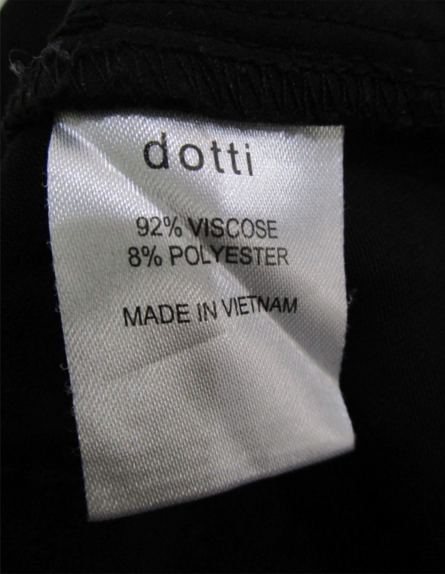 Dotti Black Wide Band Drawstring Comfortable Pants Ladies Size 12