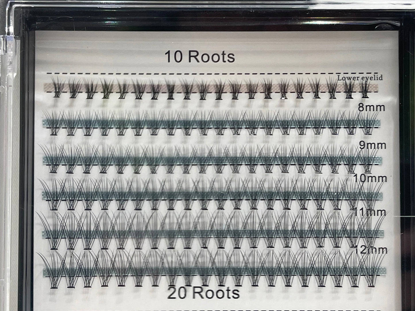 Bodermincer 240Pcs C Curl 10D/20D Cluster Eyelashes 8-12Ml NEW