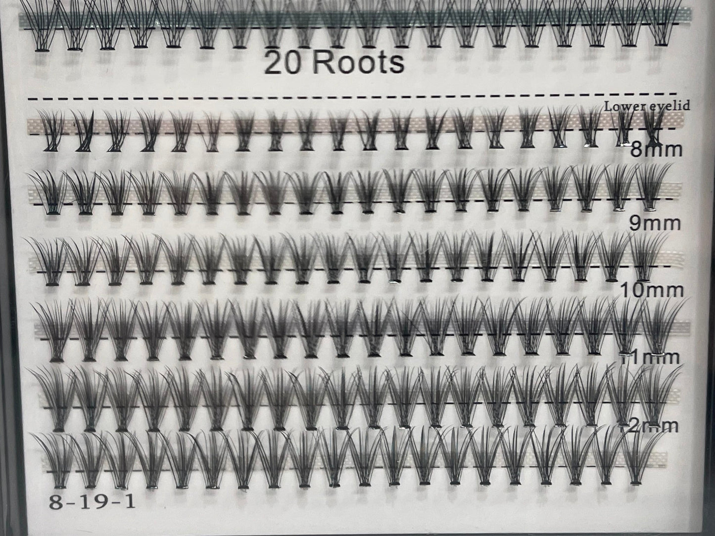 Bodermincer 240Pcs C Curl 10D/20D Cluster Eyelashes 8-12Ml NEW