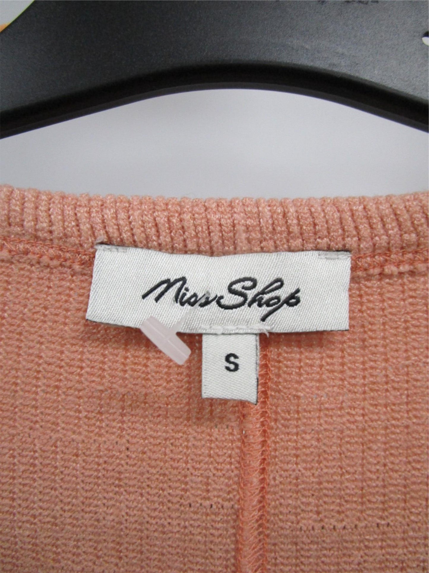 Miss Shop Coral Casual V-Neck Soft Touch Sweater Ladies Size S NEW