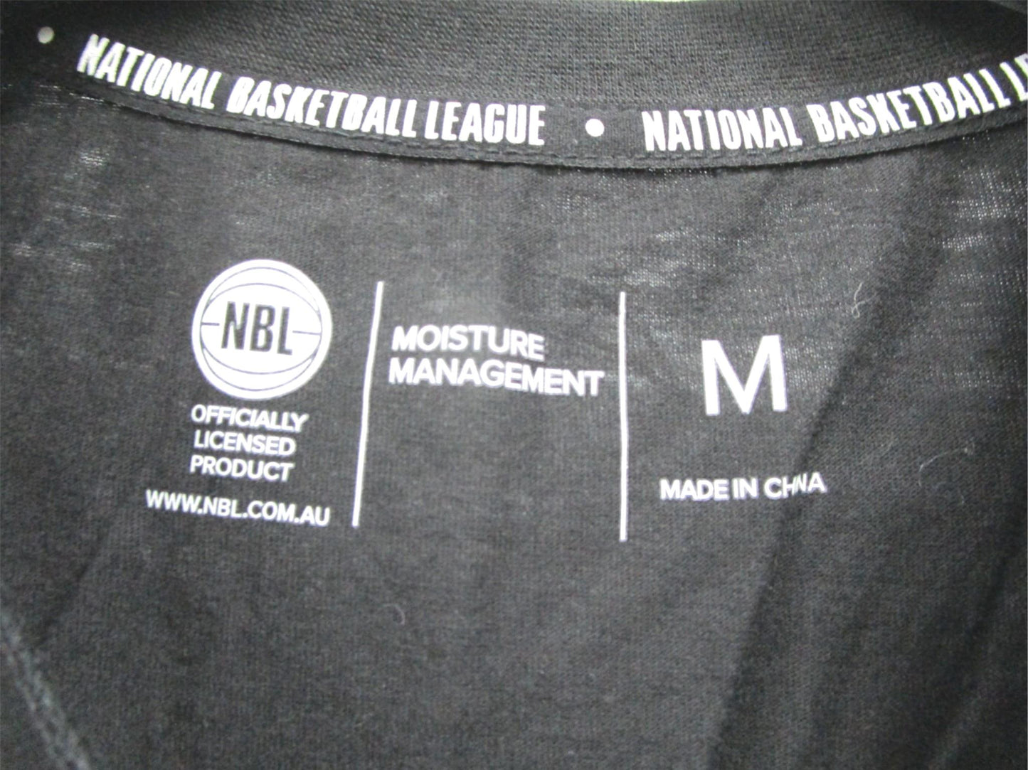 Nbl Basketball League Black Short Sleeve T-Shirt Mens Size M NEW