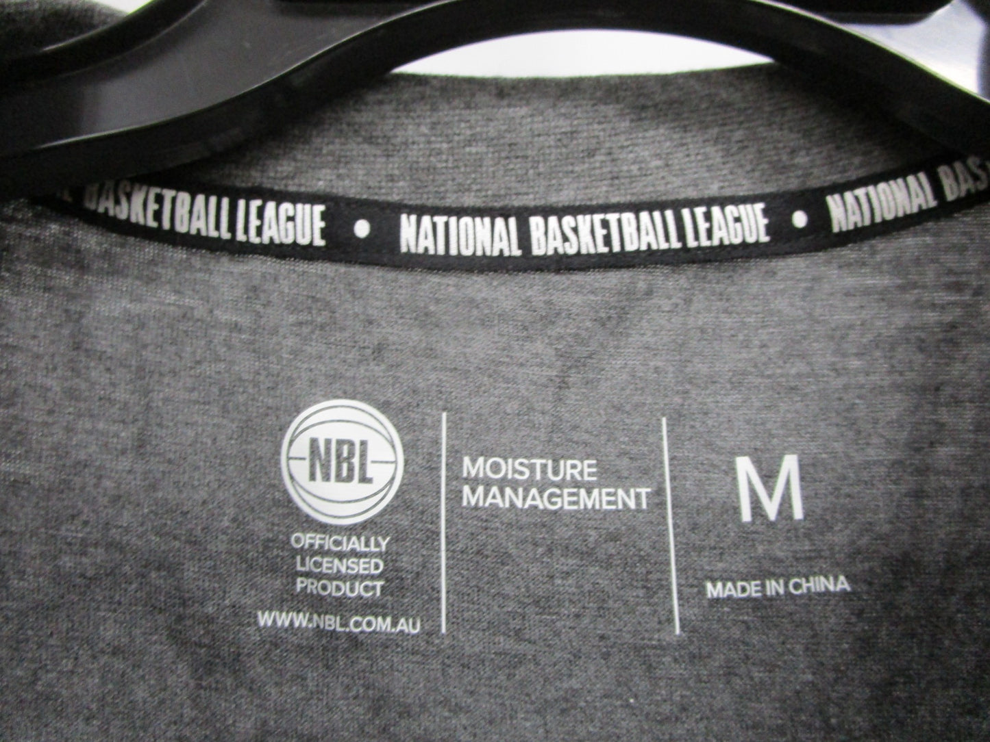 Nbl Basketball League Dark Grey Short Sleeve T-Shirt Mens Size M NEW