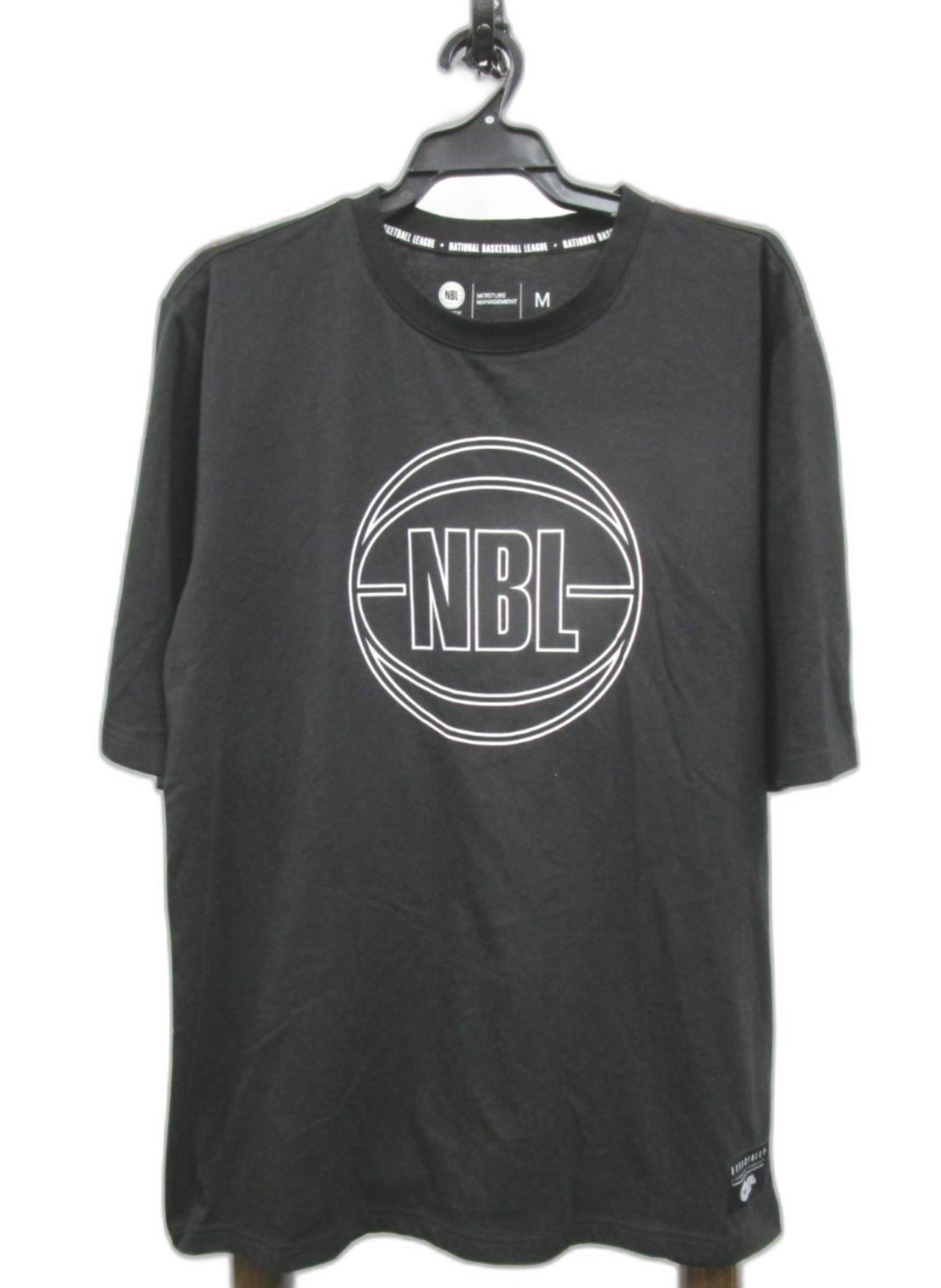 Nbl Basketball League Short Sleeve Black T-Shirt Mens Size M NEW