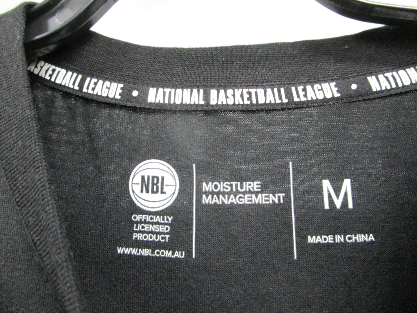 Nbl Basketball League Short Sleeve Black T-Shirt Mens Size M NEW