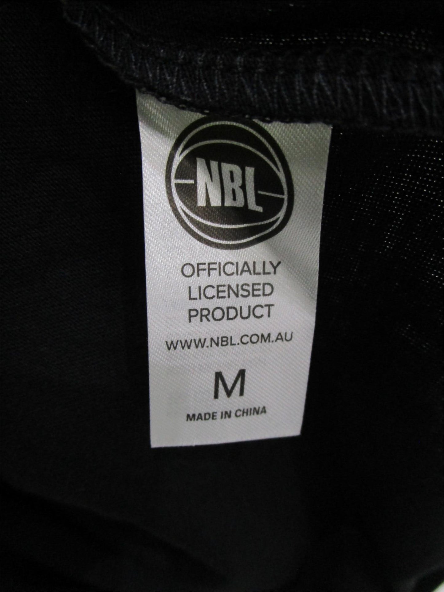 Nbl Basketball League Short Sleeve Black T-Shirt Mens Size M NEW