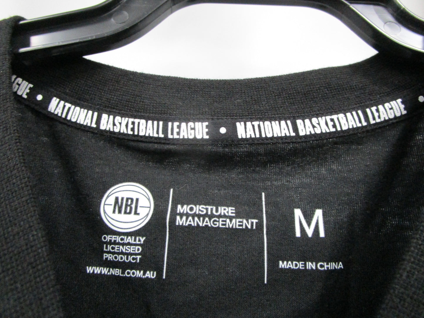 Nbl Basketball League Black & White Short Sleeve T-Shirt Mens Sz M NEW