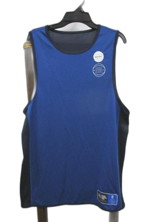 Nbl Basketball League Blue Round Neck Sleeveless Tank Mens Sz M NEW