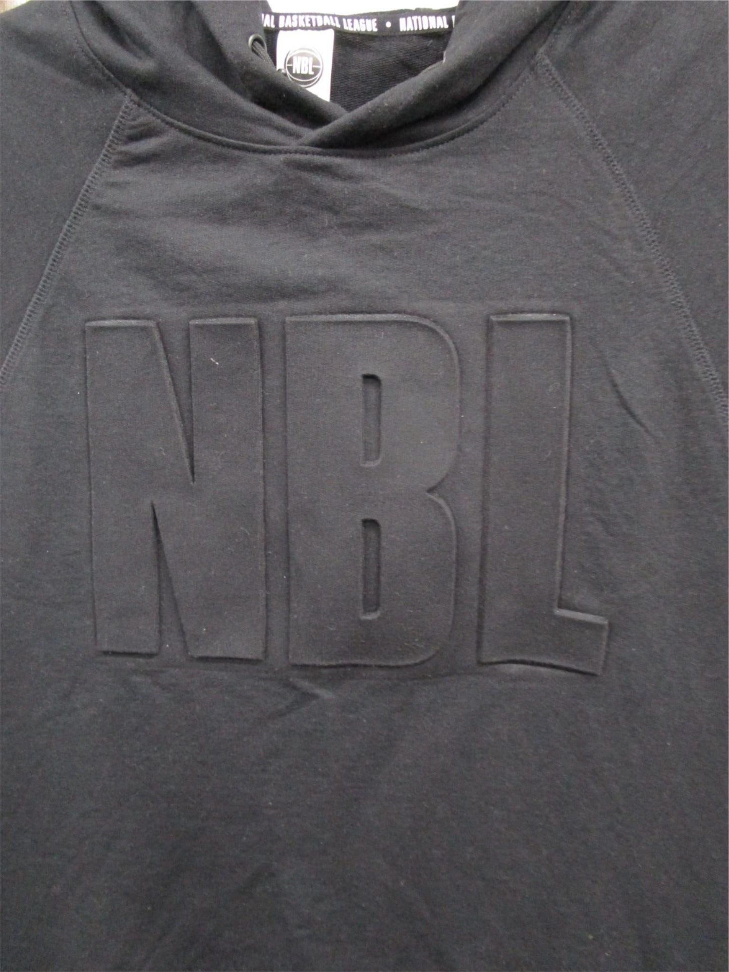 Nbl Basketball League Black Hooded Sleeveless Tank Mens Size M NEW