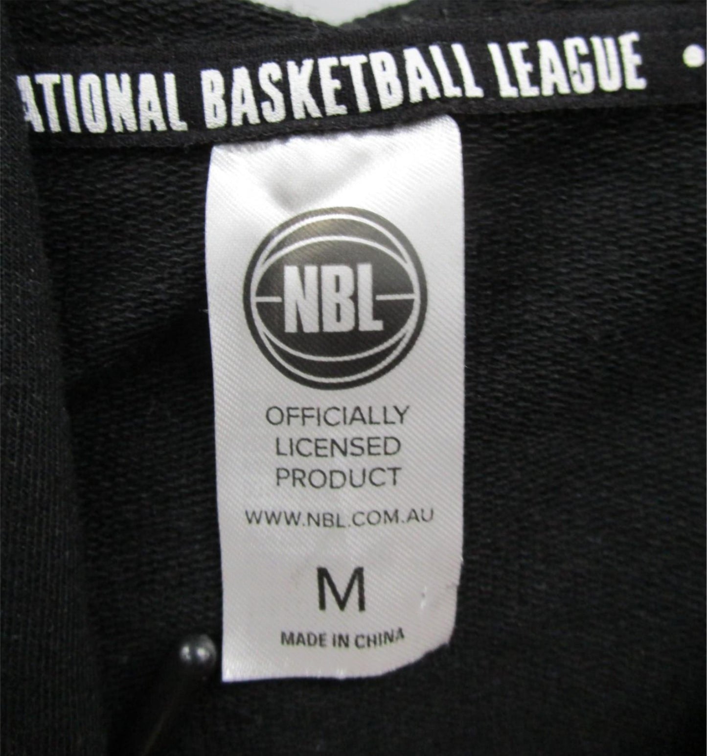 Nbl Basketball League Black Hooded Sleeveless Tank Mens Size M NEW