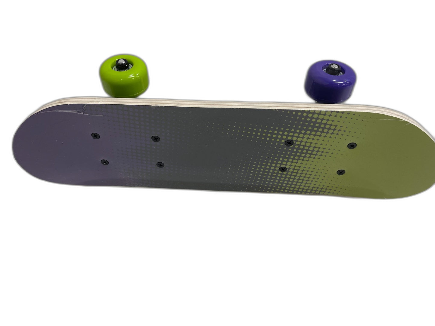 Mini Skateboard 17"(43Cm) Purple & Green Fun Design Ages 5+ NEW