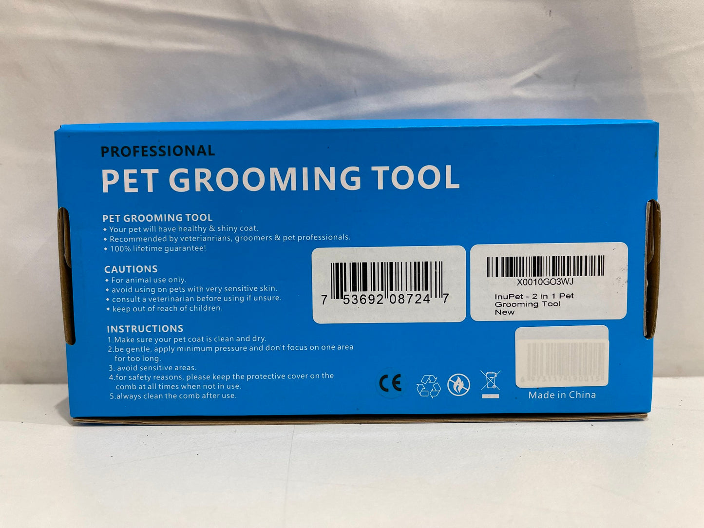 Inupet 2 In 1 Dual Head Ergonomic Professional Pet Grooming Tool NEW