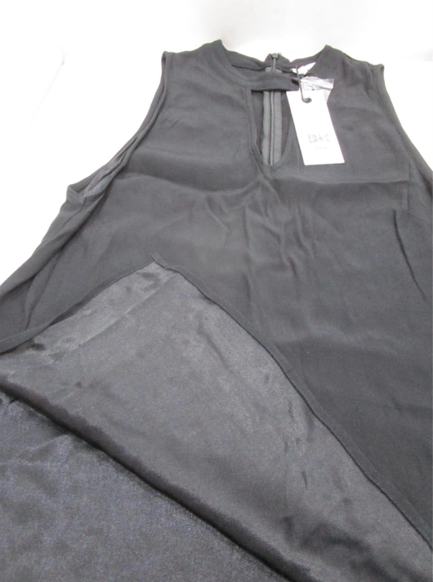 Milk And Honey Sleeveless Plain Top Black Ladies Size 10 NEW