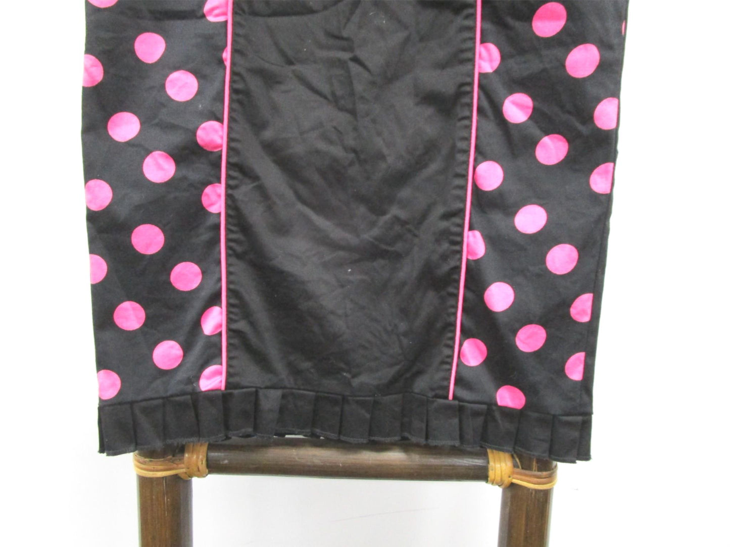 Living Dead Souls Cotton Pencil Skirt Black & Pink Ladies Sz S*Neighbours