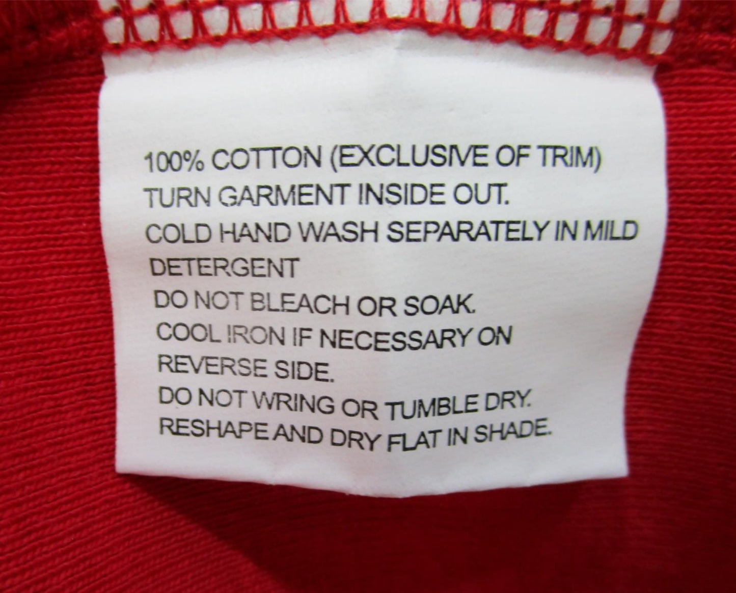 Capital M Cotton Short Sleeve V-Neck Top Tango Red Ladies Size M NEW