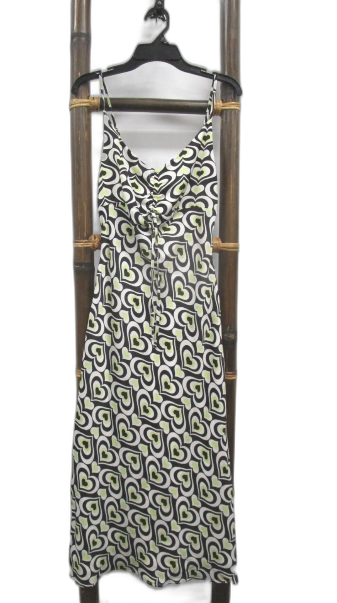 Miss Shop Sleeveless Vivid Daze Midi Dress White/Black Ladies Sz 6 NEW