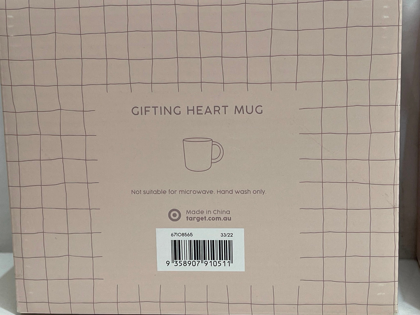 Target 2 Box Pack Dishwasher Safe Gold Hearts & Flower Coffee Mug Duo NEW