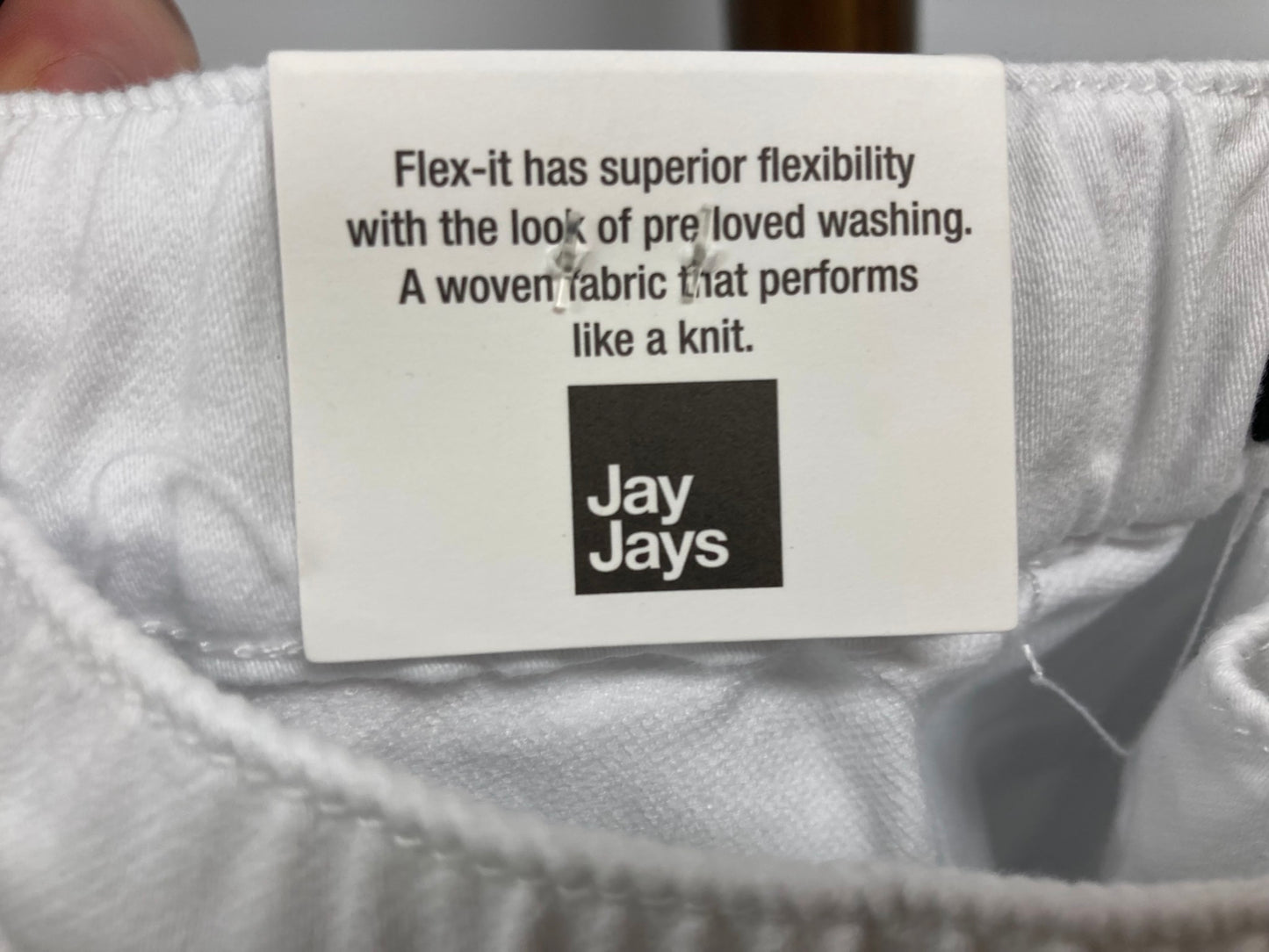 Jay Jays Pintuck Stretchy Cuff & Drawstring Shorts White** Mens Sz 32 NEW