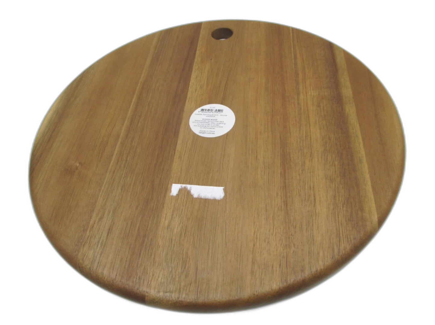 Target Acacia Wood Round Paddle Serving Board NEW