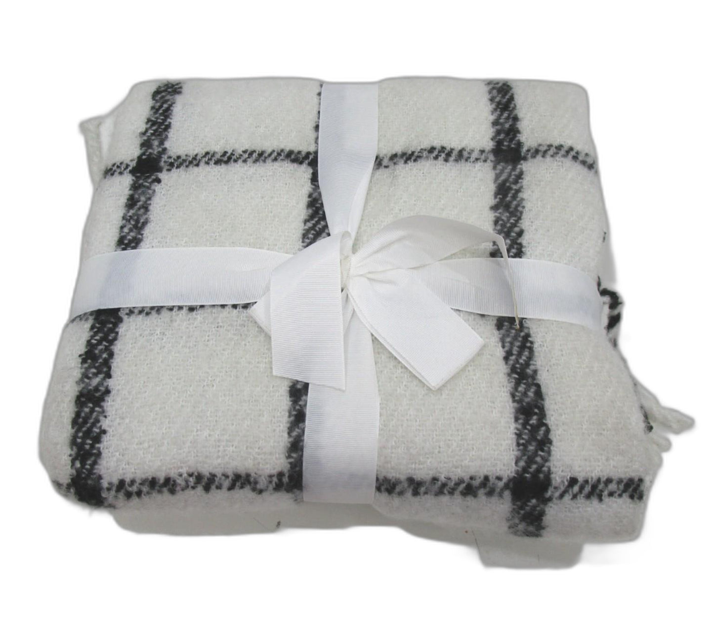 Target Home Soft Amelia Throw Blanket White & Black 127Cmx152Cm NEW