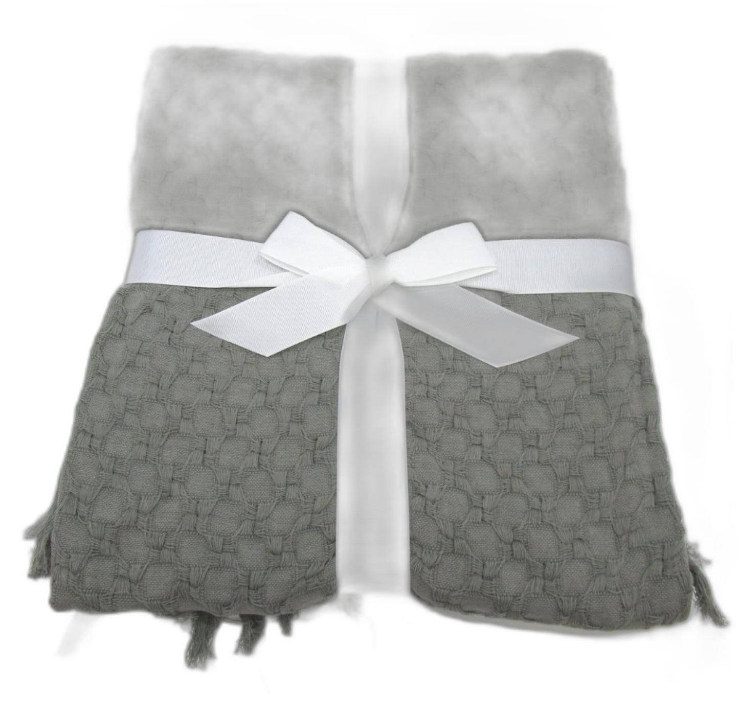 Target Cotton Alexa Textured Waffle Throw Grey 127Cmx152Cm NEW