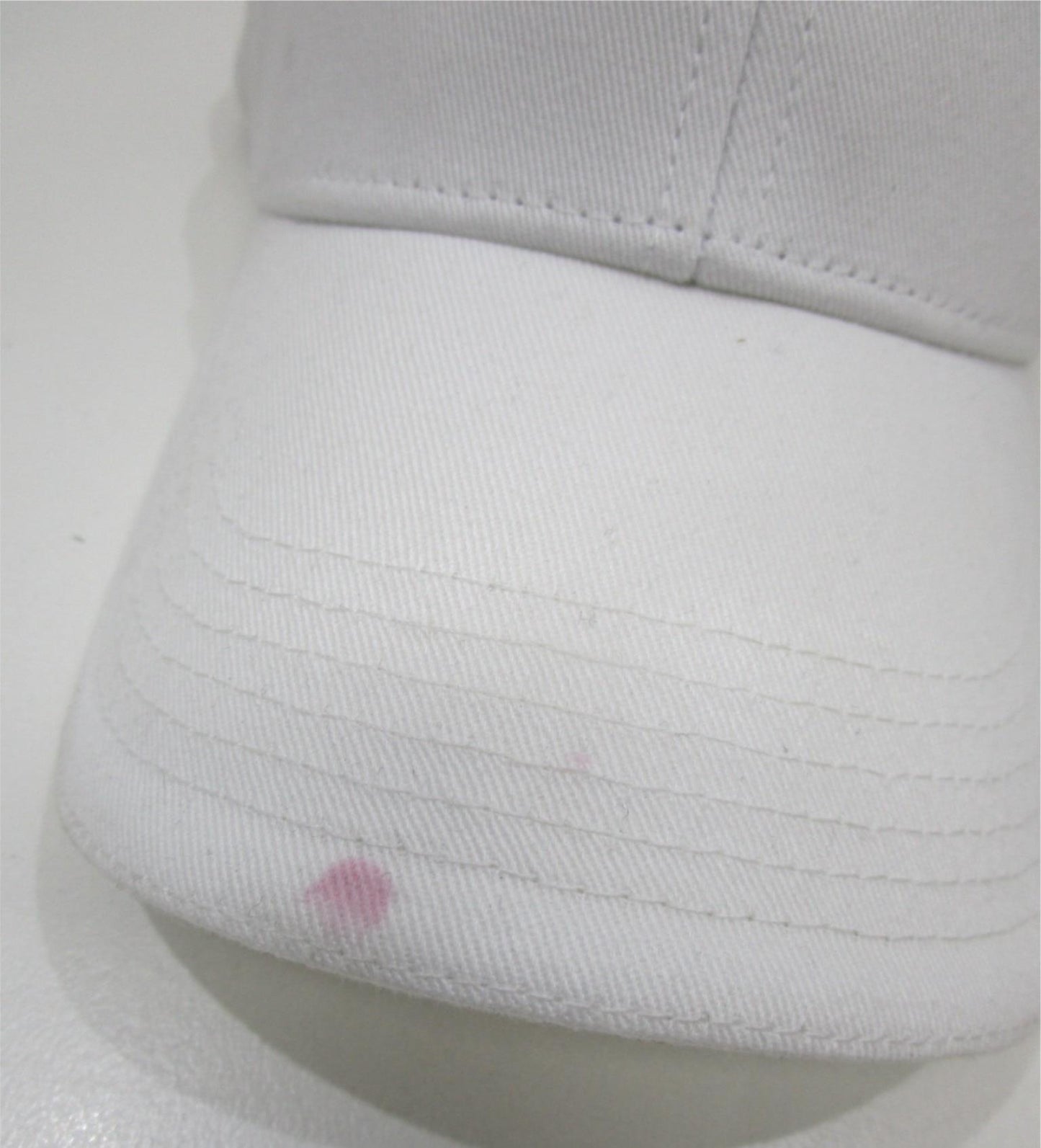 Champion Cotton Embroidered Logo Snap Closure Script Cap White Osfa NEW